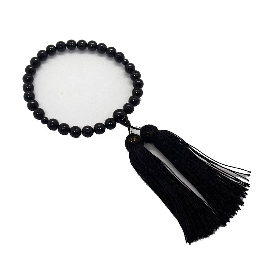 黒珊瑚ペア　念珠 真言宗用本式数珠【男性用】 本海松（黒珊瑚） 尺2 | 滝田商店